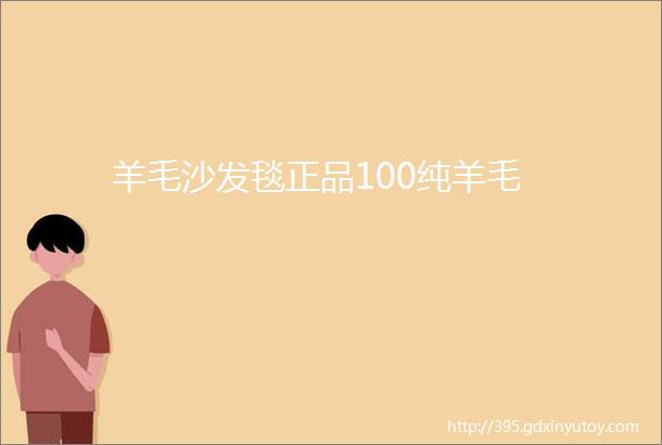 羊毛沙发毯正品100纯羊毛