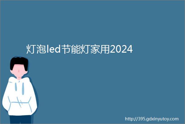 灯泡led节能灯家用2024